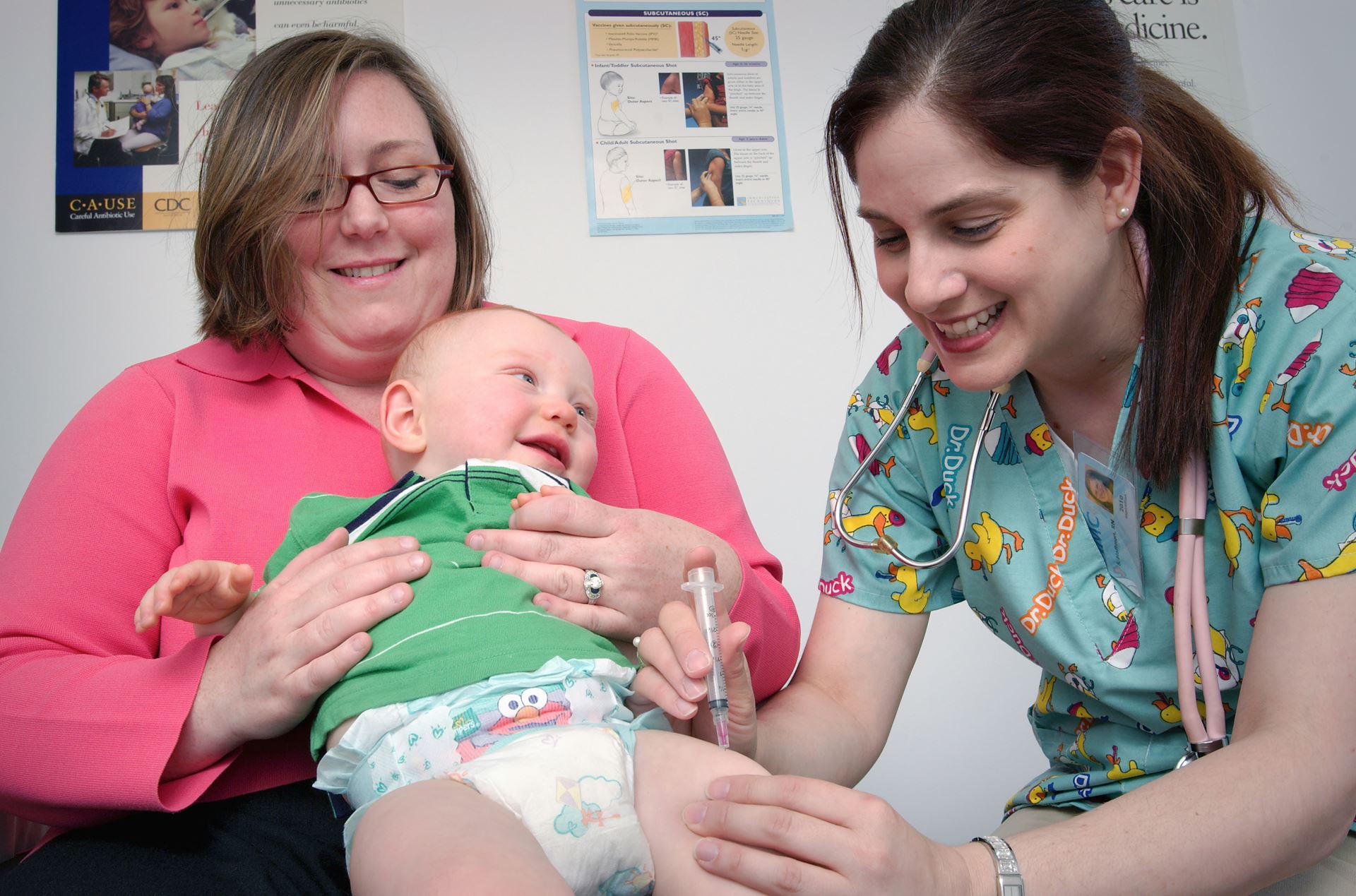 Child getting vaccination