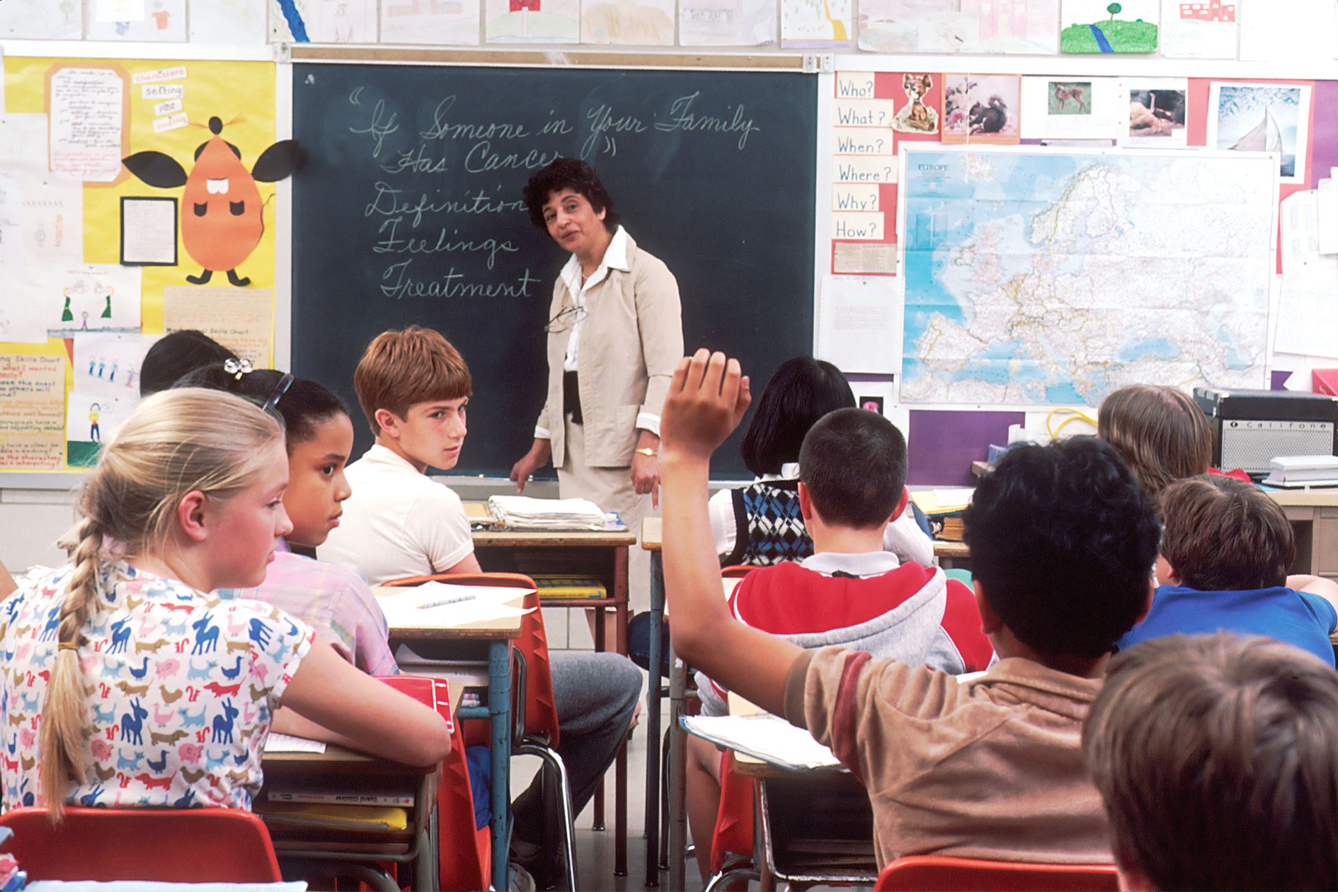 children in a class room